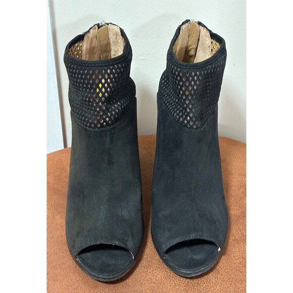 Women’s Report Barnack Ankle Booties Open Toe Black SIZE 9 - Picture 2 of 8